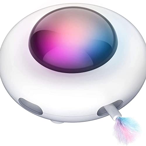 Interactive Automatic Feather Toy with Smart Turntable for Cats & Dogs