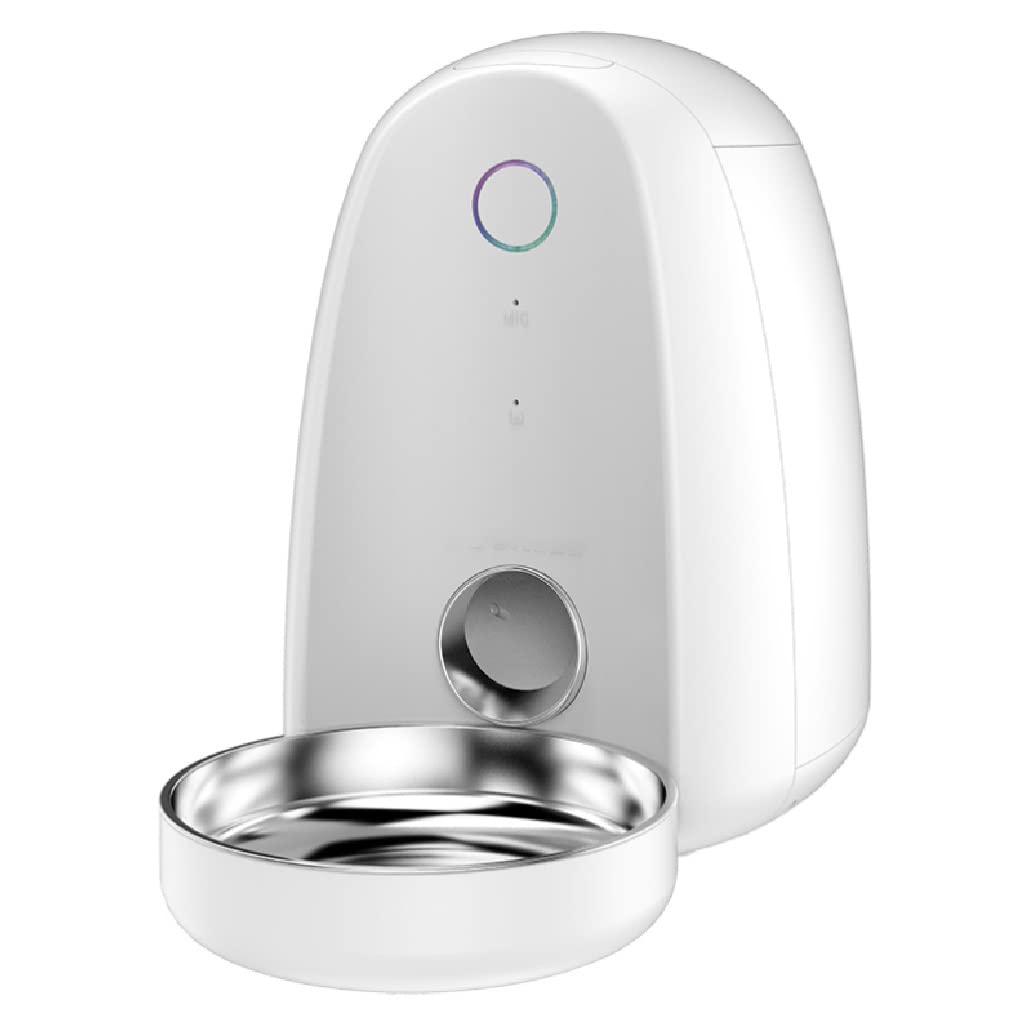 Smart Automatic Pet Feeder with Video Monitor & Slow Feed Bowl, 2L