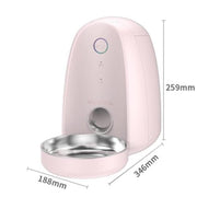 Smart Automatic Pet Feeder with Video Monitor & Slow Feed Bowl, 2L