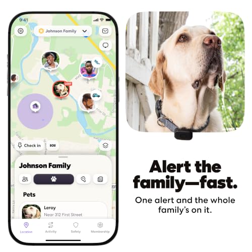 GPS Pet Tracker for Dogs with Live Tracking & Escape Alerts, 14-Day Battery