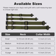 Personalized Tactical Dog Collar Custom with Name and Phone Number