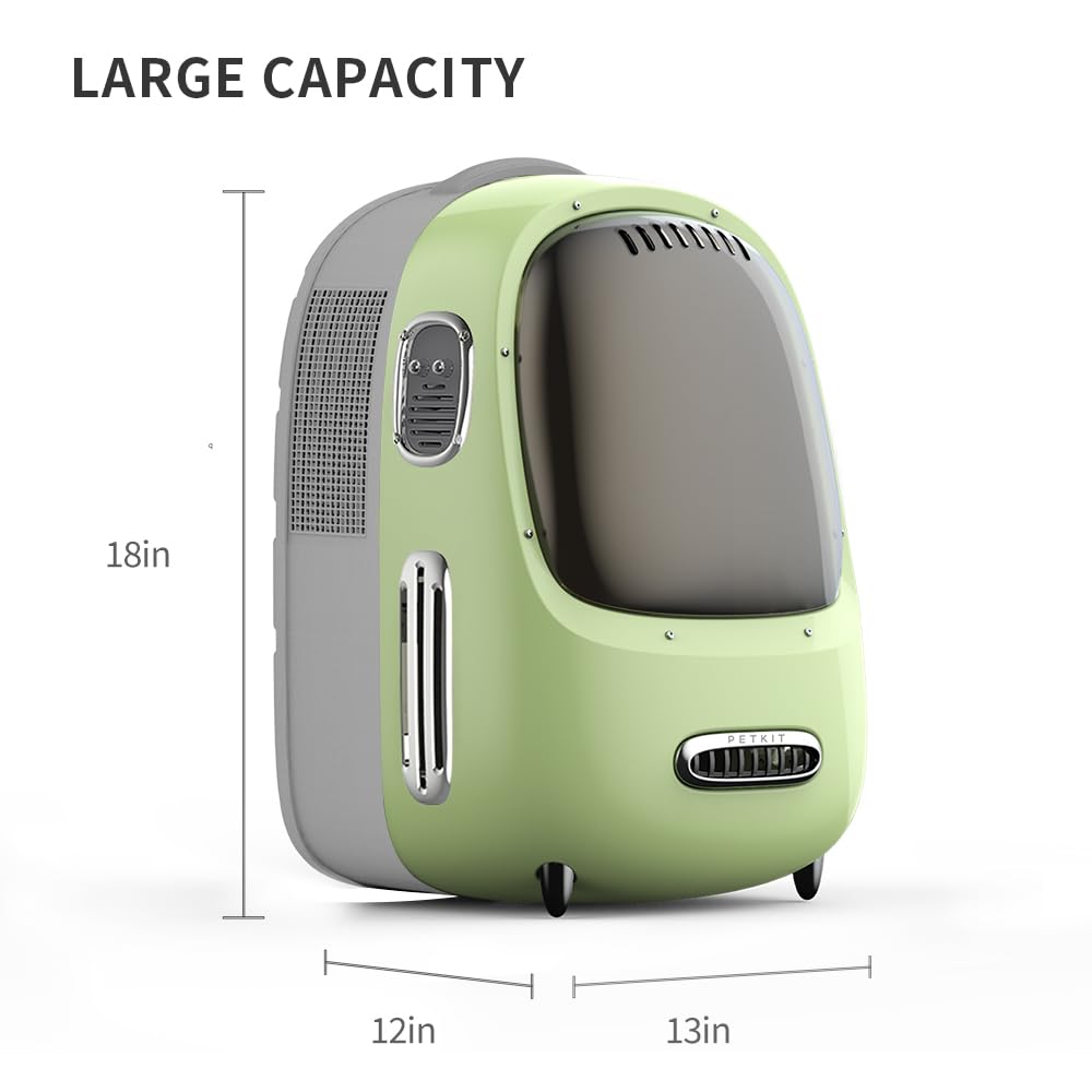 Smart Pet Backpack Carrier with Fan & Light, Airline Approved Design