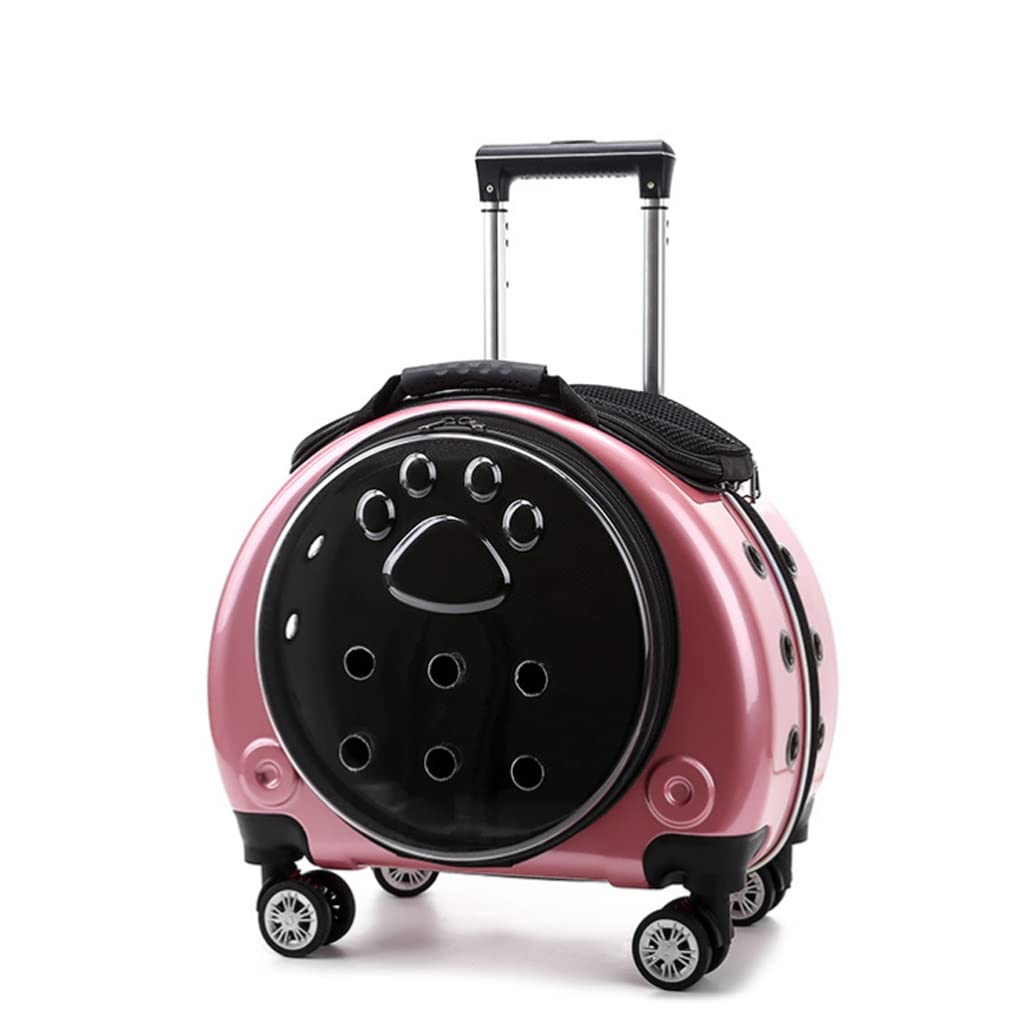 Breathable Pet Trolley Carrier Backpack for Cats & Small Dogs
