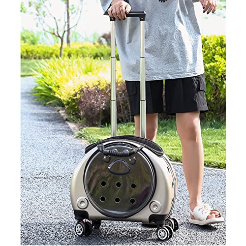 Breathable Pet Trolley Carrier Backpack for Cats & Small Dogs