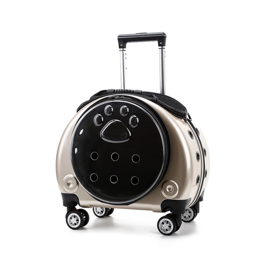 Breathable Pet Trolley Carrier Backpack for Cats & Small Dogs