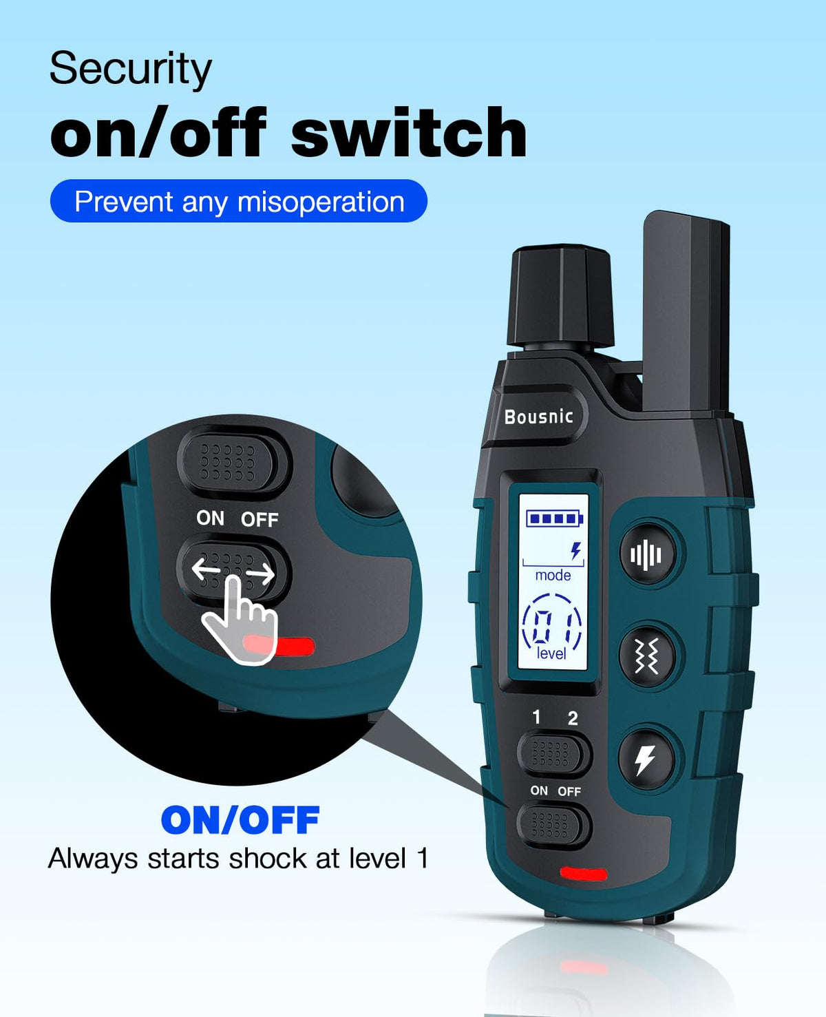 Bousnic Dog Training Collar with Remote