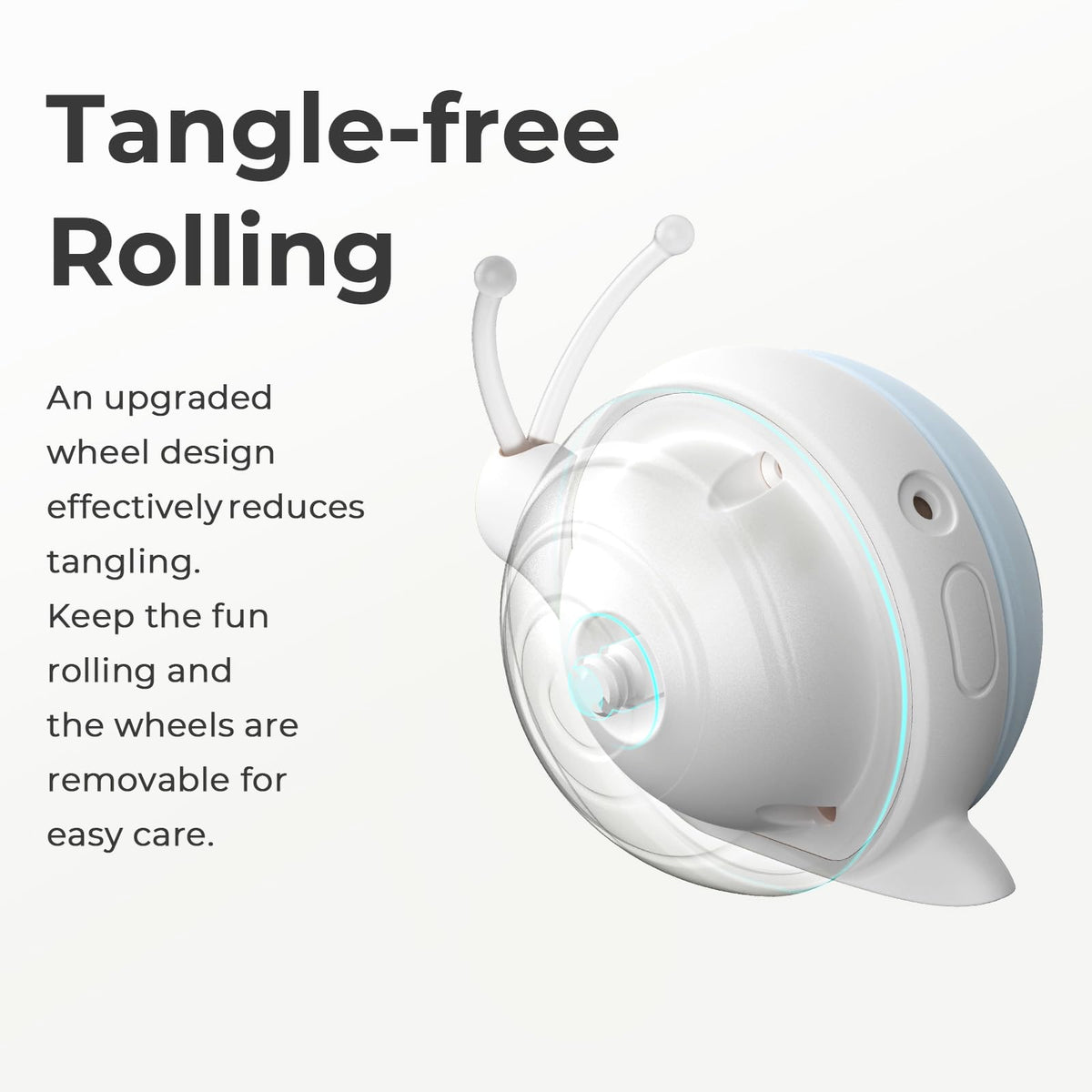 Smart Rechargeable Interactive Cat Toy with LED Lights & Motion Sensor