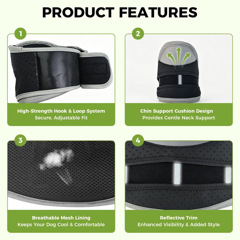 Dog Neck Support Brace for Large Breeds, Cervical Recovery Collar