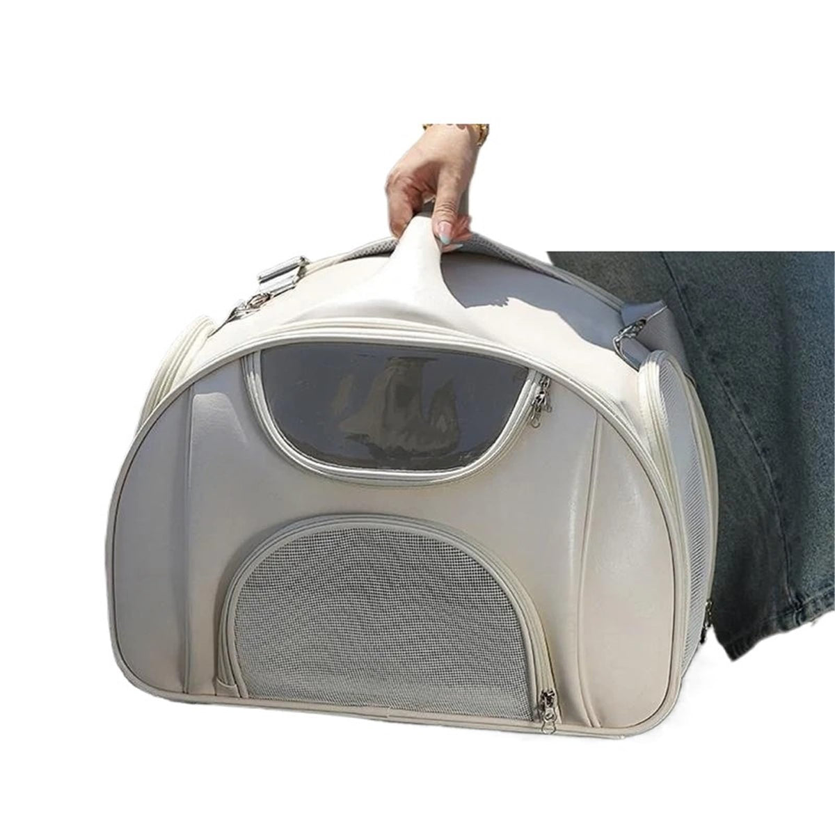 Expandable XXL Pet Carrier Backpack with 600D Oxford Fabric