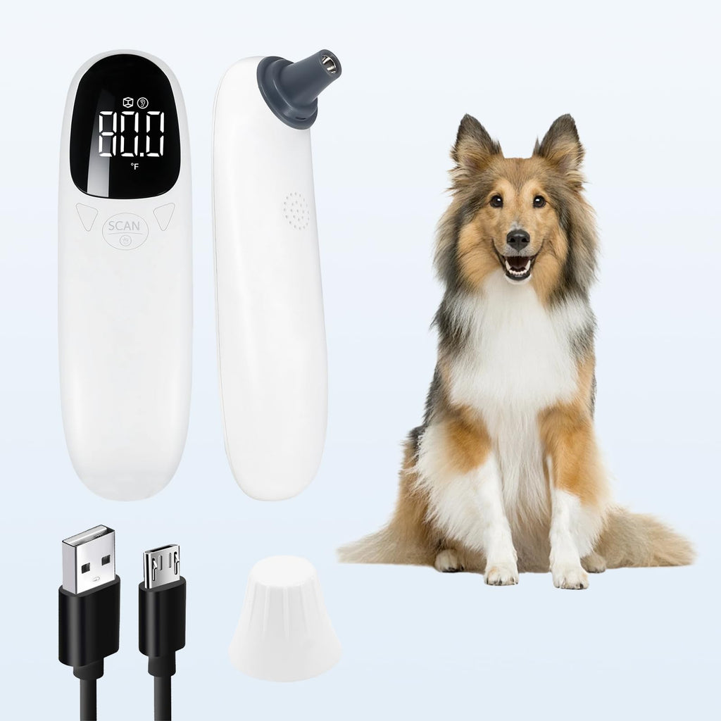 Pet Ear Thermometer for Dogs & Cats with Fast Temperature Monitoring