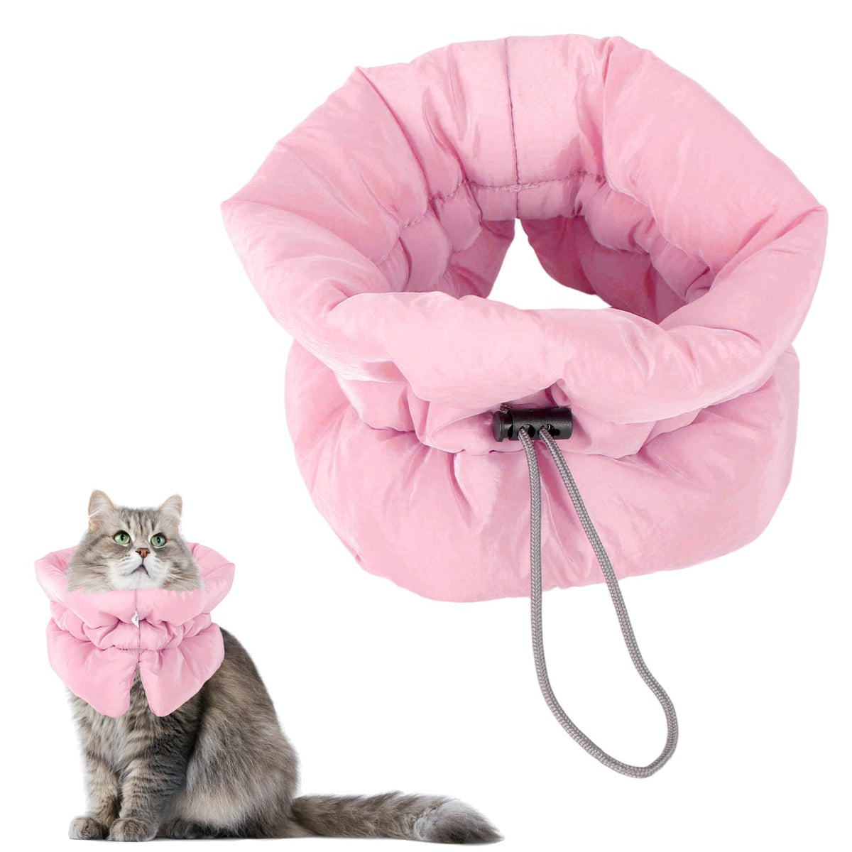 Adjustable Soft Recovery Collar for Dogs & Cats, Waterproof Design