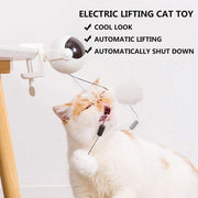Automatic Interactive Cat Toy with Lifting Ball & Feather Stick