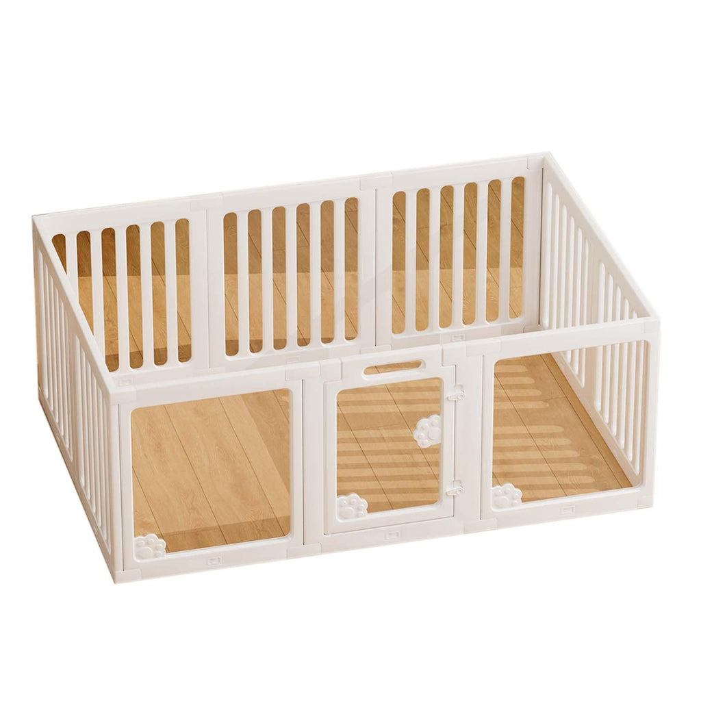 Modular Indoor Dog Playpen with Adjustable Fence Panels