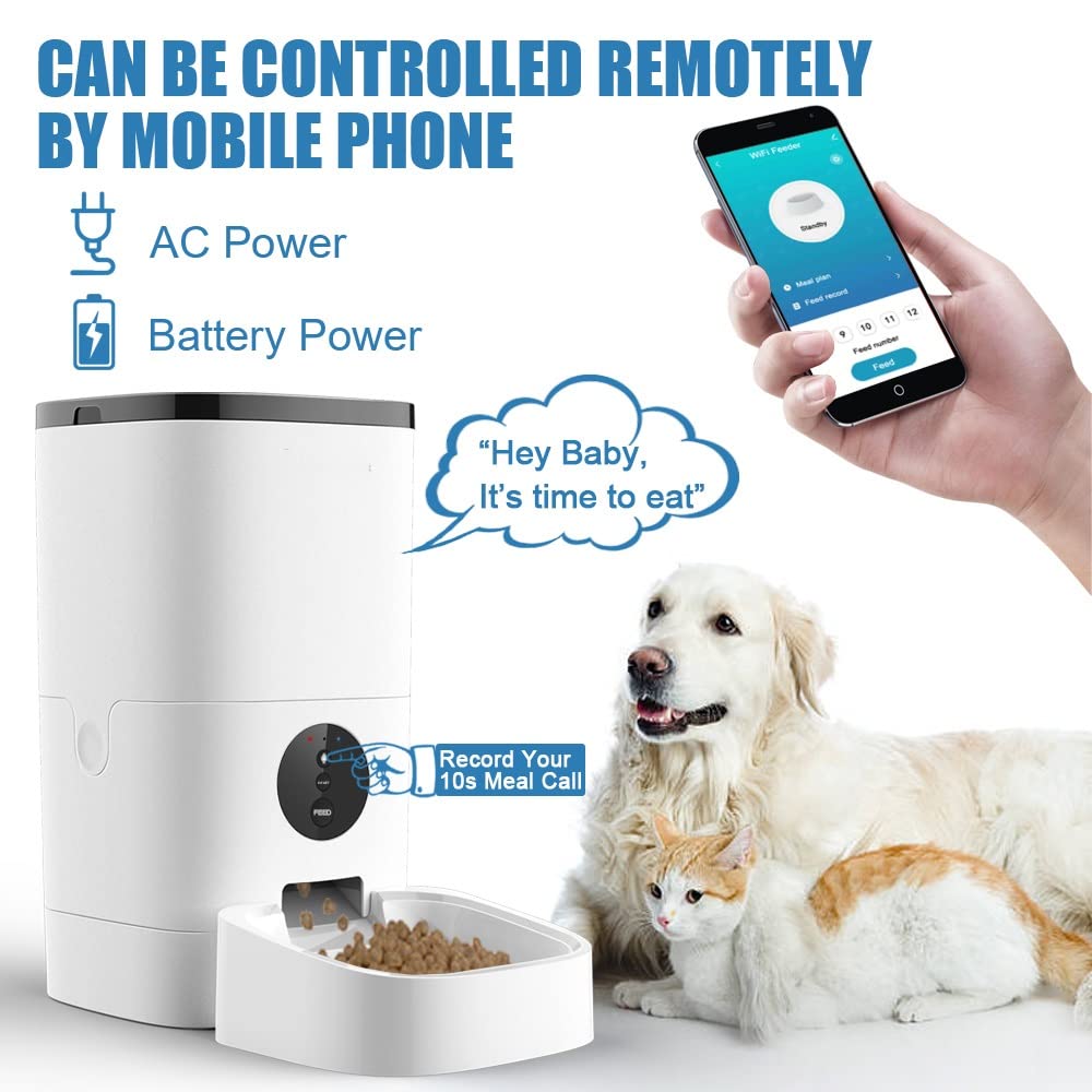 Smart Automatic Pet Feeder with 4/6L Capacity for Cats & Dogs