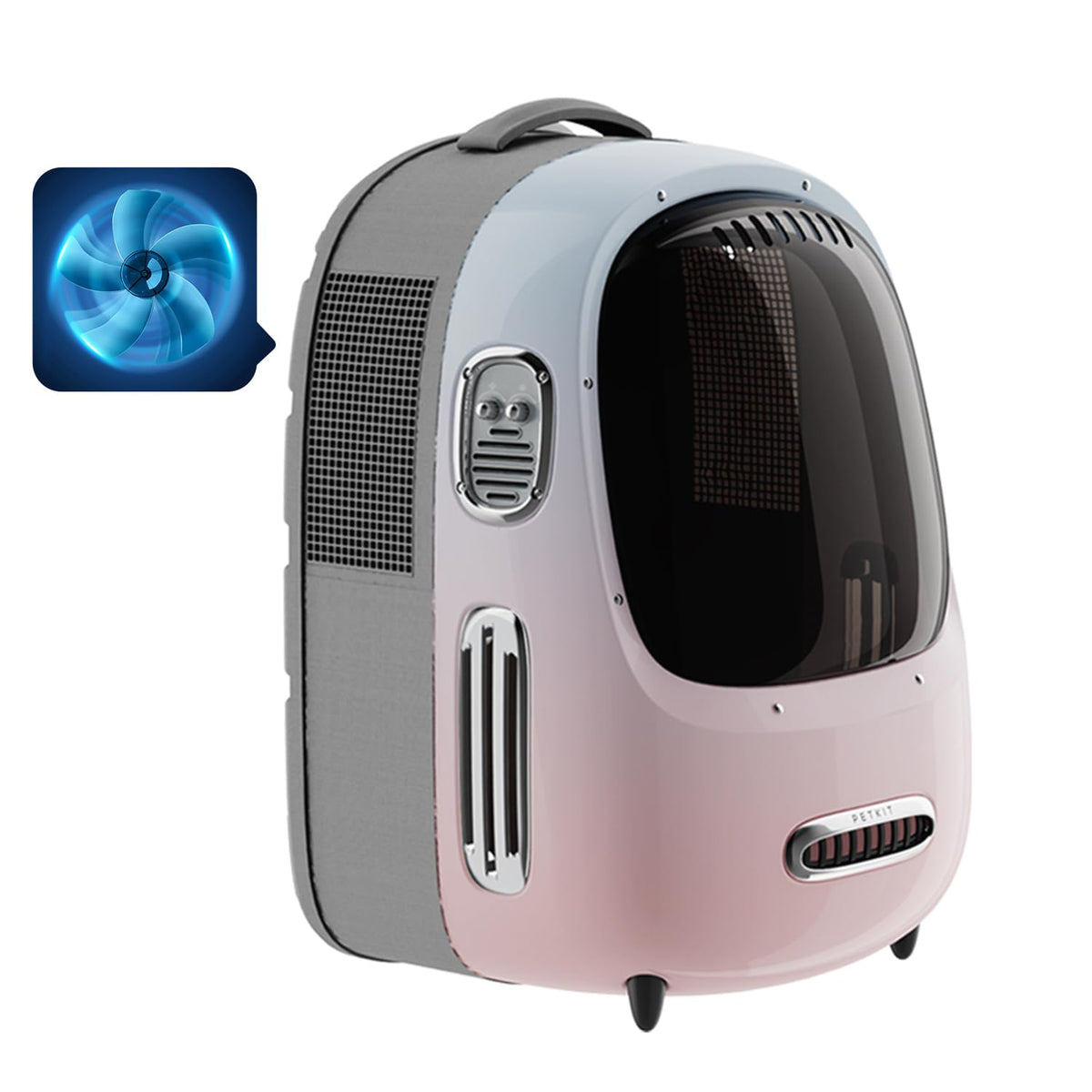 Smart Pet Backpack Carrier with Fan & Light, Airline Approved Design