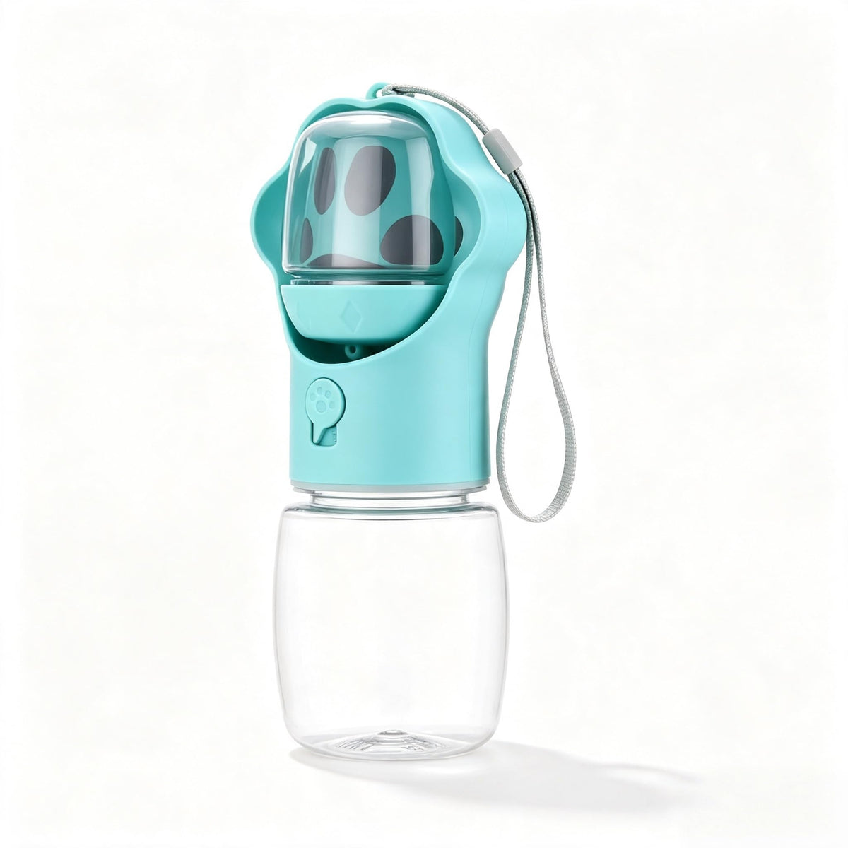 Portable Dog Water Bottle for Travel – 2-in-1 with Food Container
