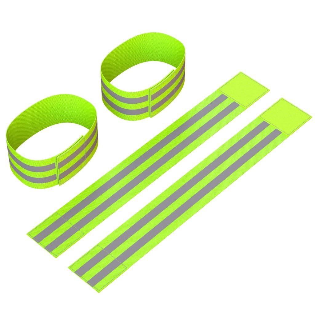 Apace Vision (2 Pack) - LED Safety Lights + Reflective Vests + Bands