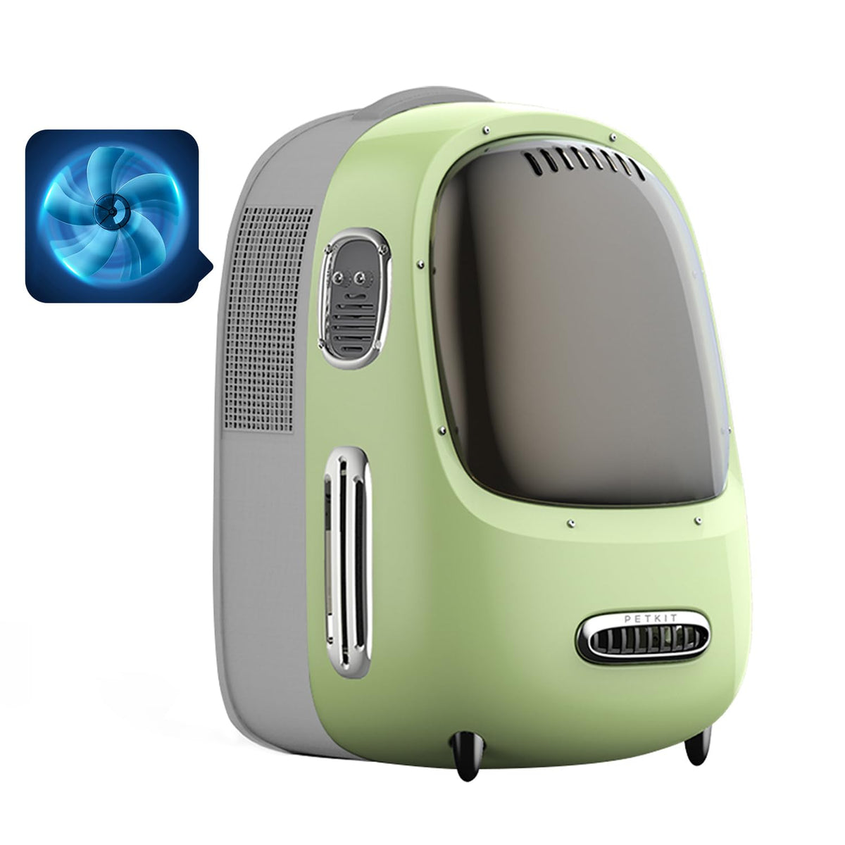 Smart Pet Backpack Carrier with Fan & Light, Airline Approved Design
