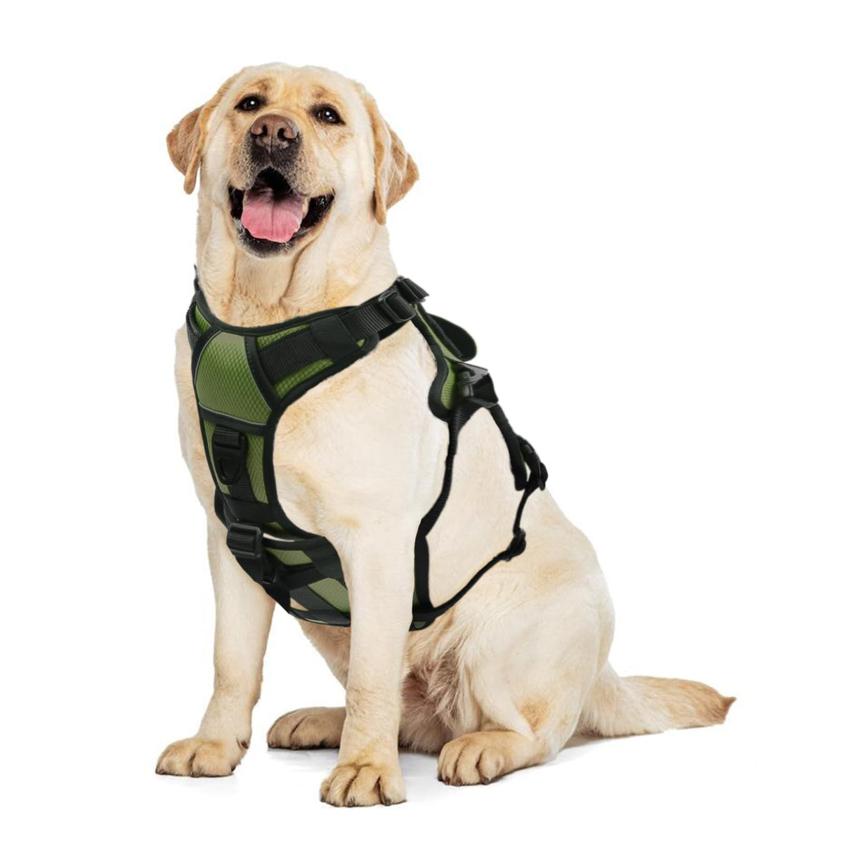 Escape-Proof No Pull Dog Harness with Reflective Padding & Handle for Large Dogs