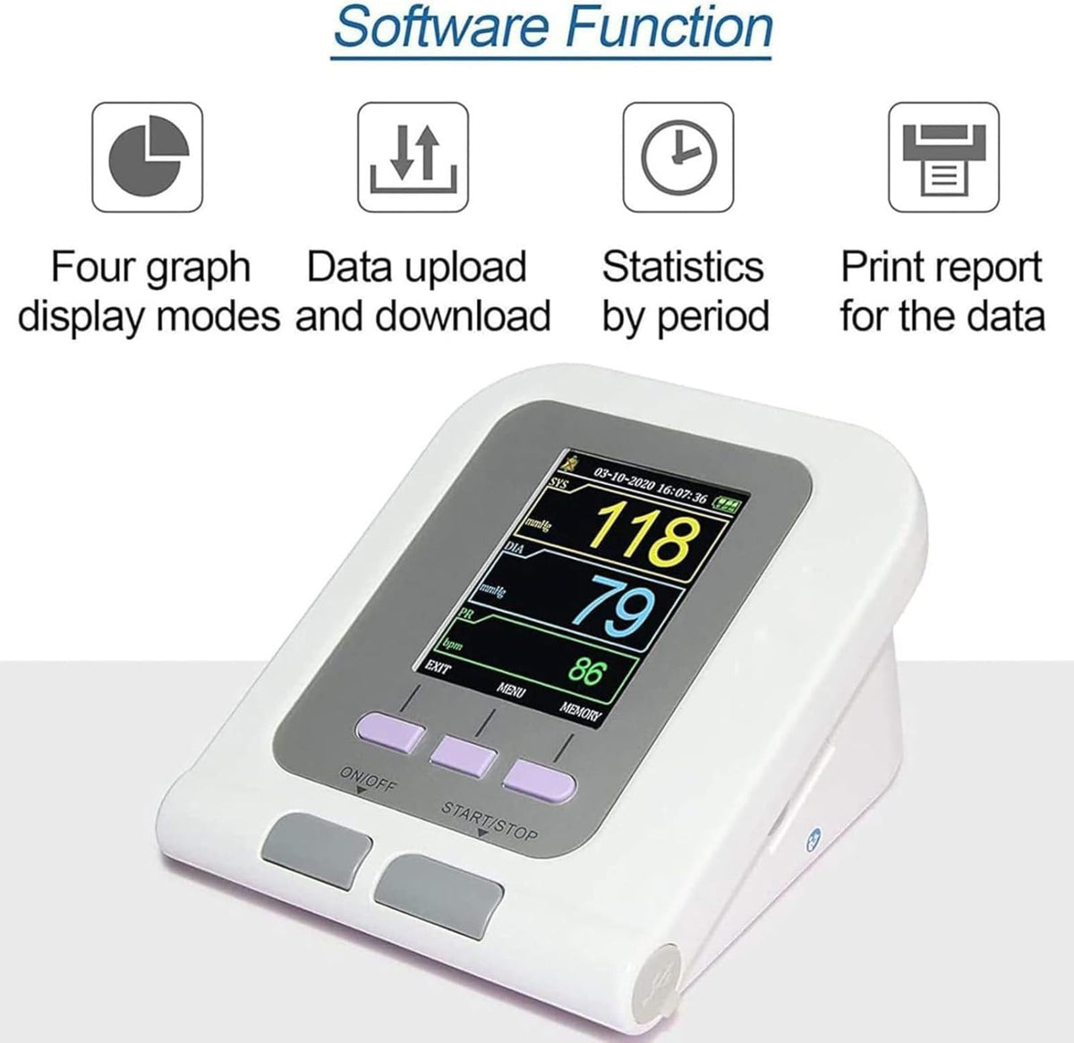 Digital Veterinary Blood Pressure Monitor with 3 Cuffs & LCD Display