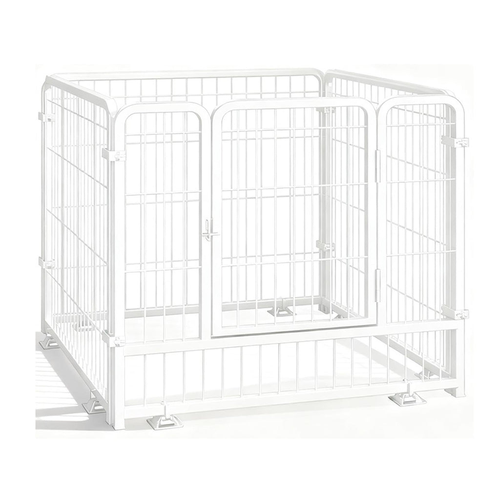 Fireplace Safety Fence, Metal Play Yard for Pet/Dog with Door
