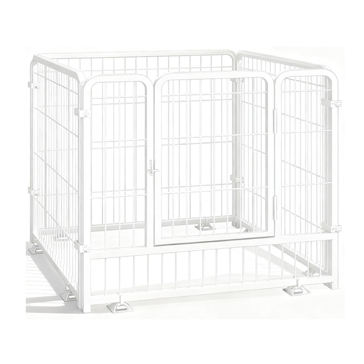 Fireplace Safety Fence, Metal Play Yard for Pet/Dog with Door