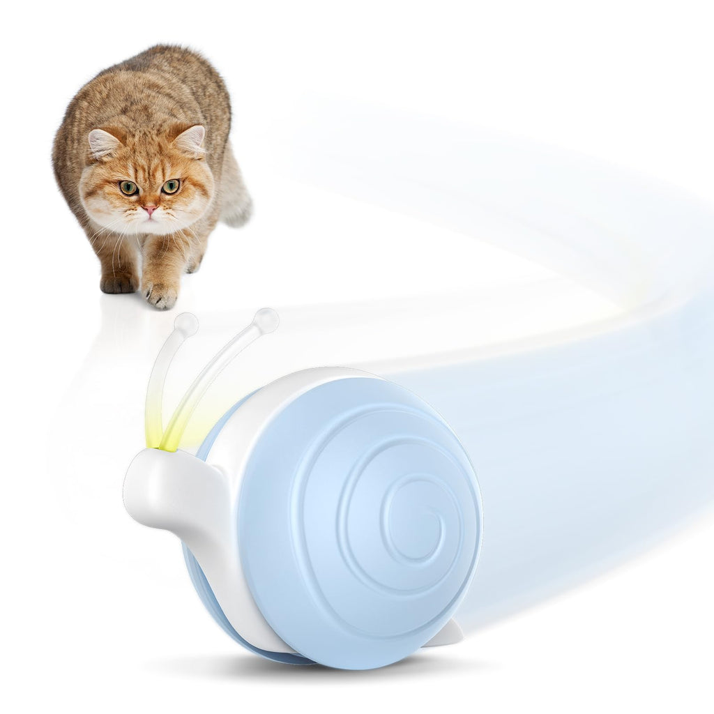 Smart Rechargeable Interactive Cat Toy with LED Lights & Motion Sensor