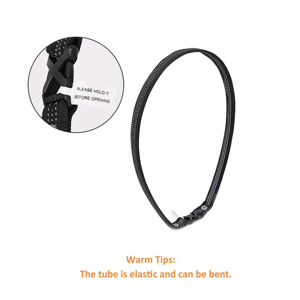 Blind Dog Harness Guiding Device with Adjustable Anti-Collision Ring