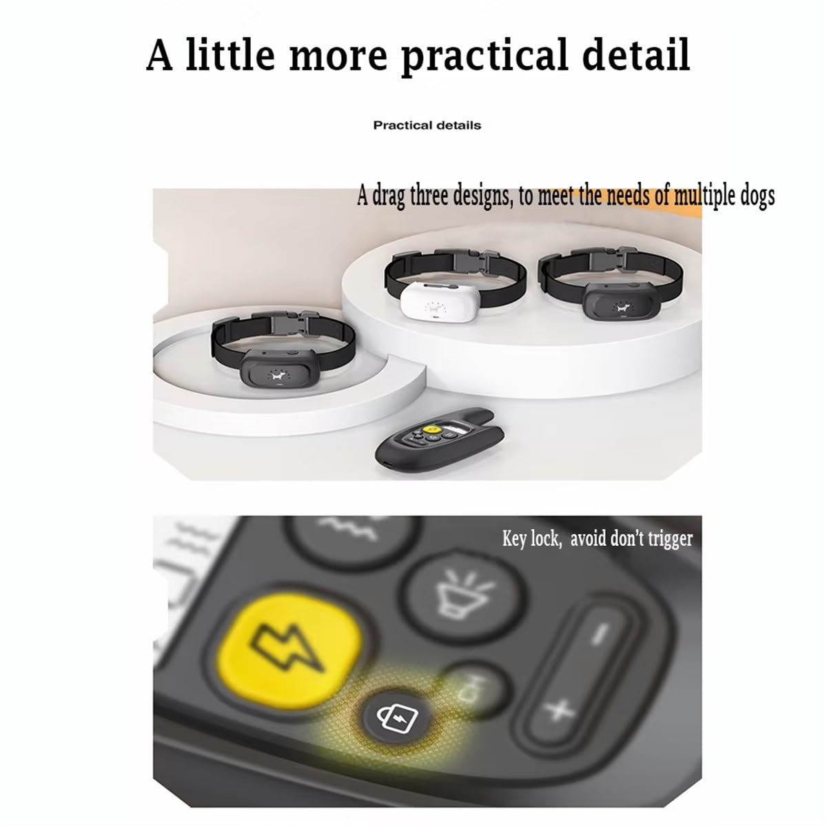 Rechargeable Waterproof Dog Training Collar with Remote Control