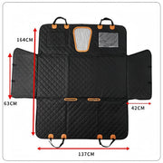 Waterproof Hard Bottom Dog Car Seat Cover with Scratch Protection
