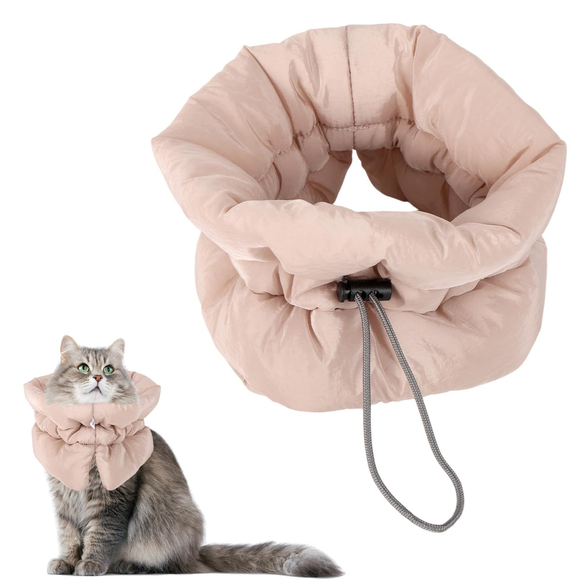 Adjustable Soft Recovery Collar for Dogs & Cats, Waterproof Design