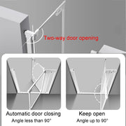 Clear Acrylic Pet Gate with Auto-Close & Hold Open Feature