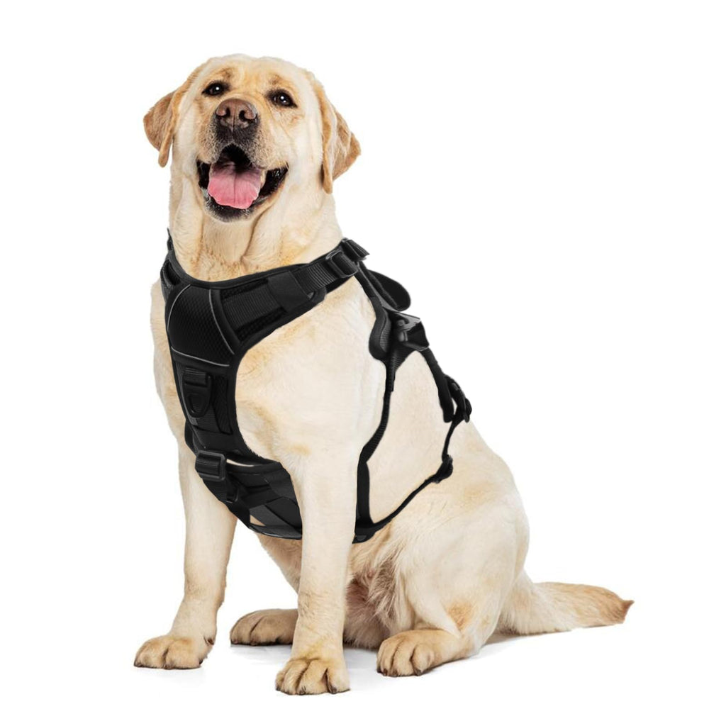 Escape-Proof No Pull Dog Harness with Reflective Padding & Handle for Large Dogs