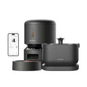 Wi-Fi Automatic Pet Feeder & Cordless Water Fountain Set, 5L + 2.5L