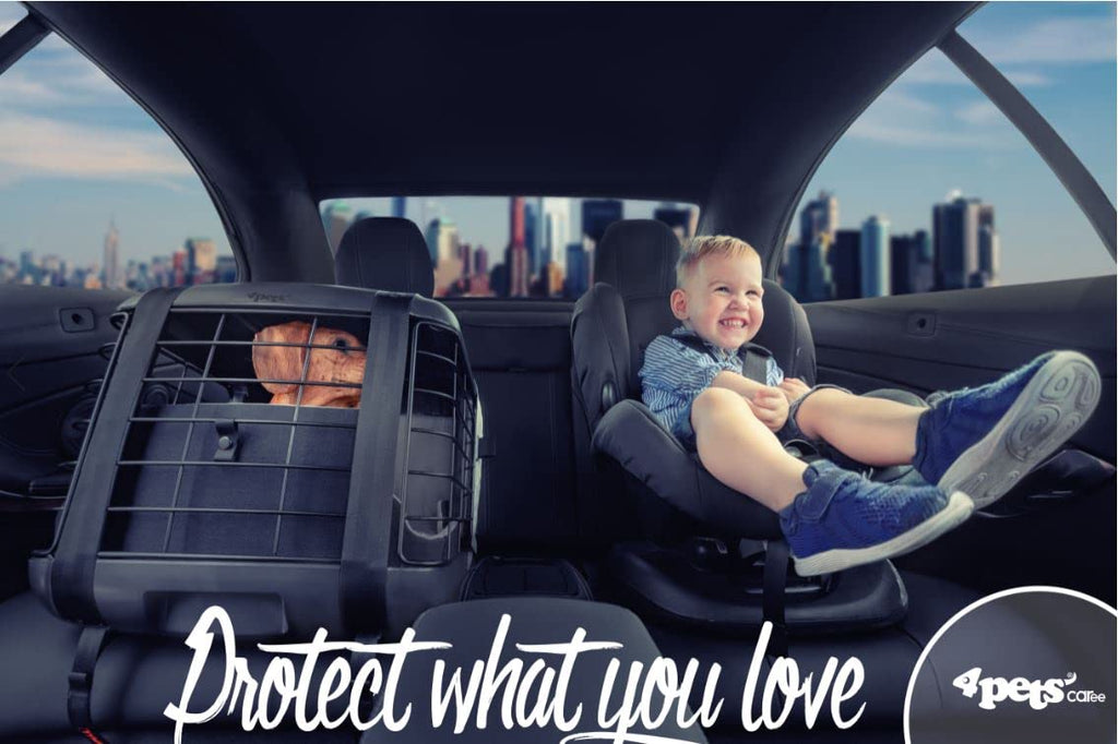 Crash-Tested Pet Car Carrier with ISOFIX & Seat Belt Compatibility, Up to 33 lbs