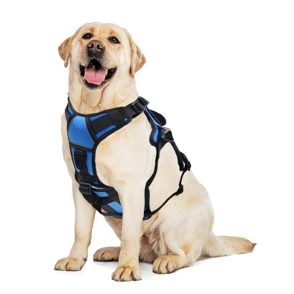 Escape-Proof No Pull Dog Harness with Reflective Padding & Handle for Large Dogs