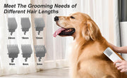 Pet Grooming Vacuum Kit with Clipper, Nail Grinder & Deshedding Tools