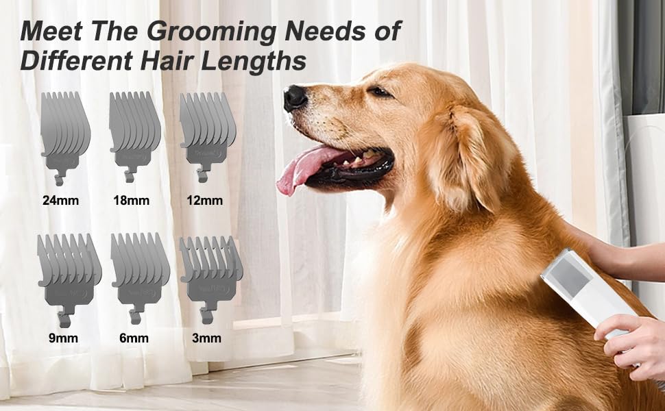 Pet Grooming Vacuum Kit with Clipper, Nail Grinder & Deshedding Tools