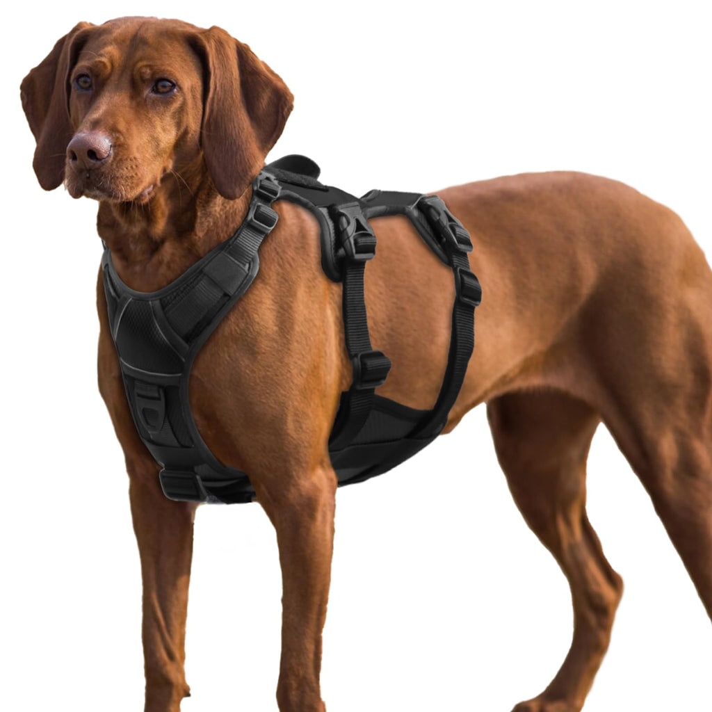 Escape-Proof No Pull Dog Harness with Reflective Padding & Handle for Large Dogs