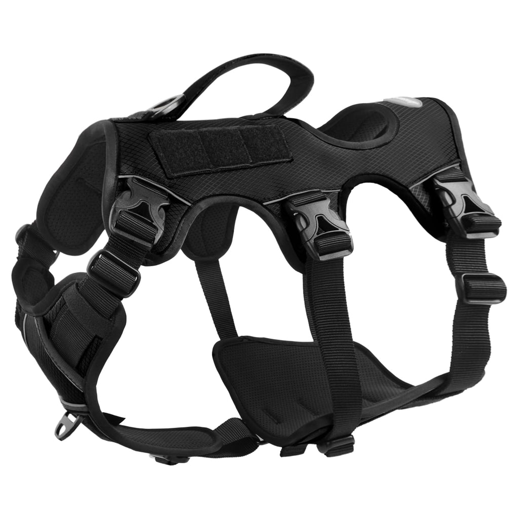 Escape-Proof No Pull Dog Harness with Reflective Padding & Handle for Large Dogs