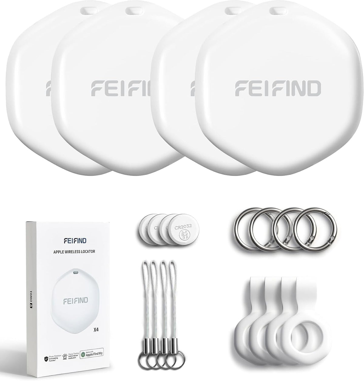 Air Tracker Tags-(iOS Only), MFi Certified Works with Apple Find My