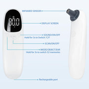 Pet Ear Thermometer for Dogs & Cats with Fast Temperature Monitoring