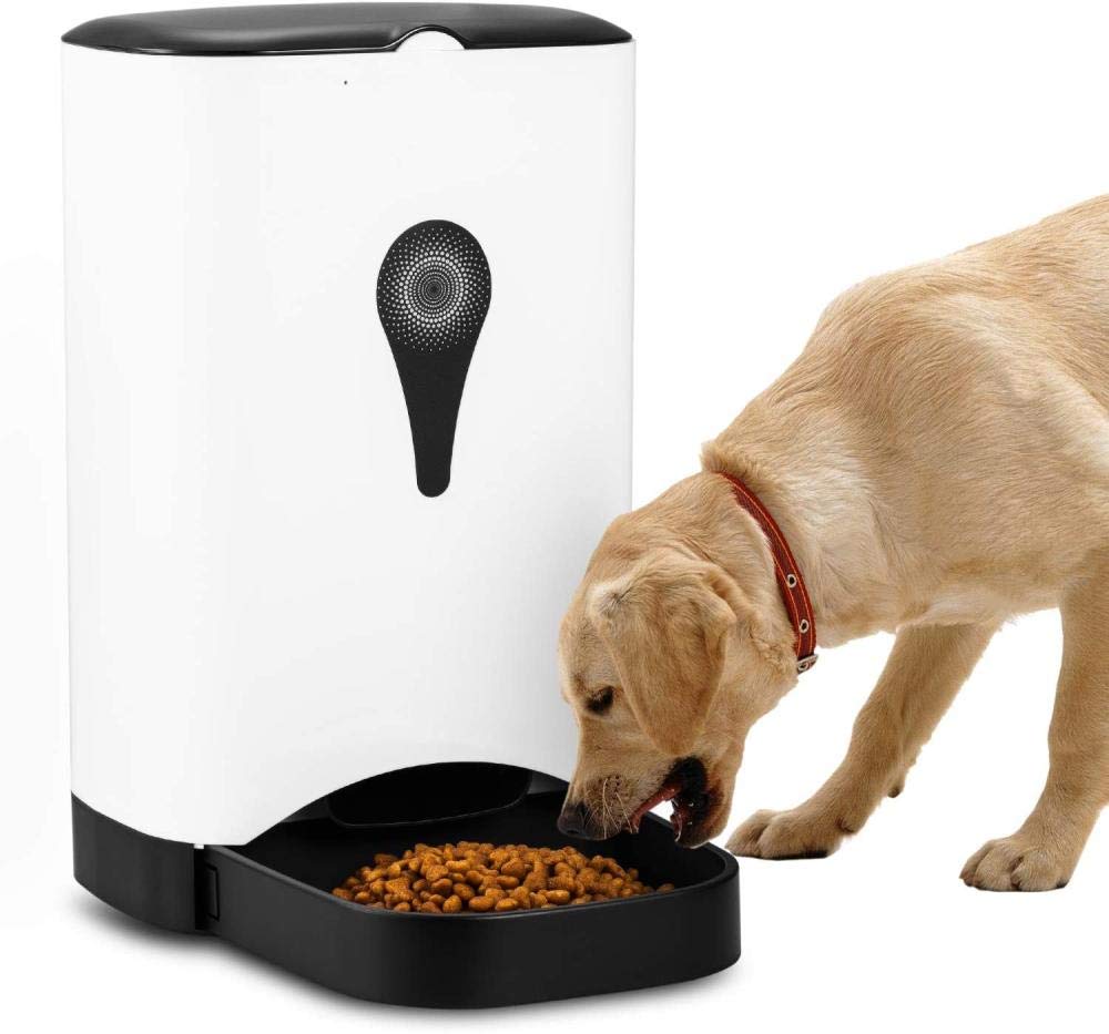 Smart Pet Feeder, 4.5 Liters, with Voice Recording Function.
