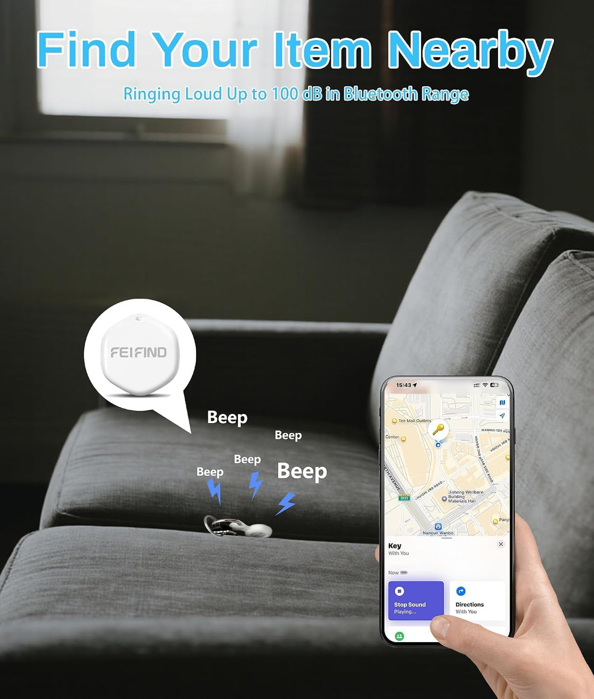 Air Tracker Tags-(iOS Only), MFi Certified Works with Apple Find My