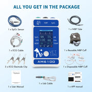 Veterinary Pet Monitor with 6-Parameter Data Storage & Analysis