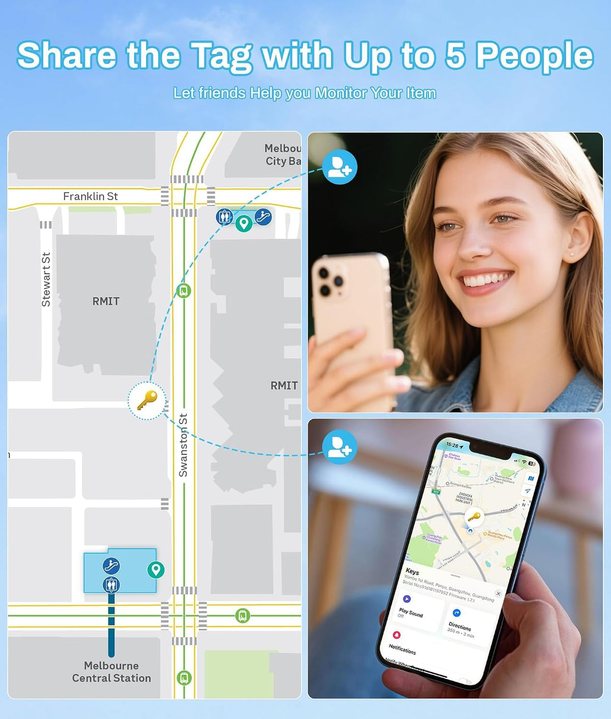 Air Tracker Tags-(iOS Only), MFi Certified Works with Apple Find My