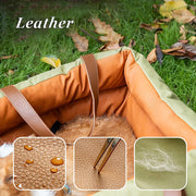 Leather Pet Car Seat with Non-Slip Washable Design for Long Drives