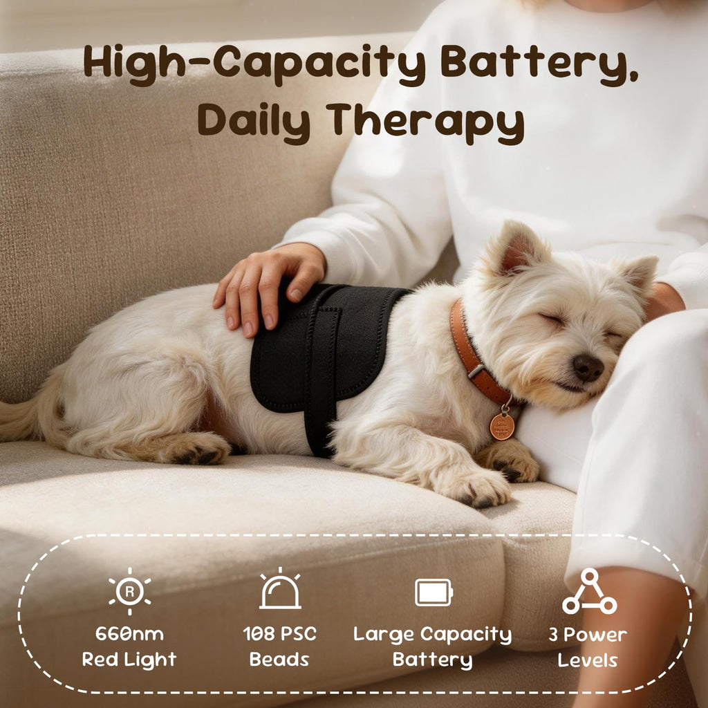 Red Light Therapy Belt for Dogs, Portable Joint Relief Wrap