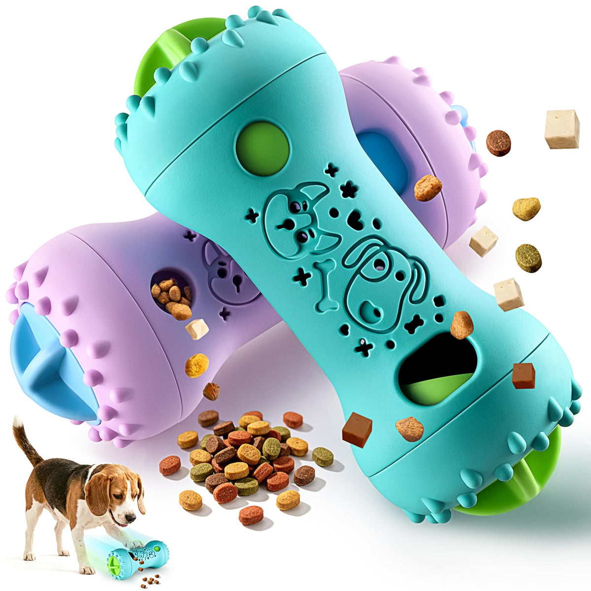 Interactive Dog Puzzle Toy with Treat Dispensing for IQ Training & Mental Stimulation
