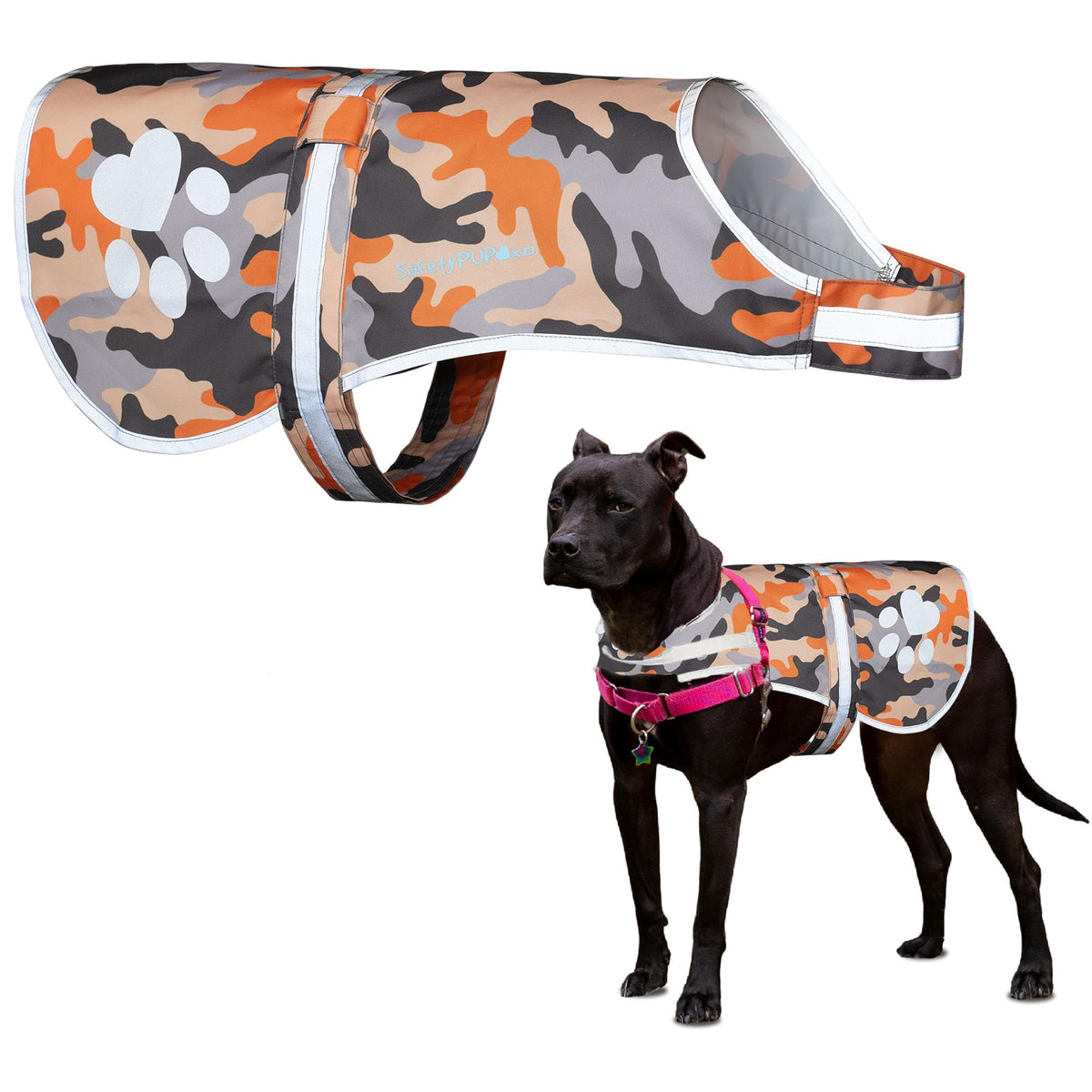Reflective Dog Vest, Hi Vis Safety Gear for Low-Light Morning & Night Walks